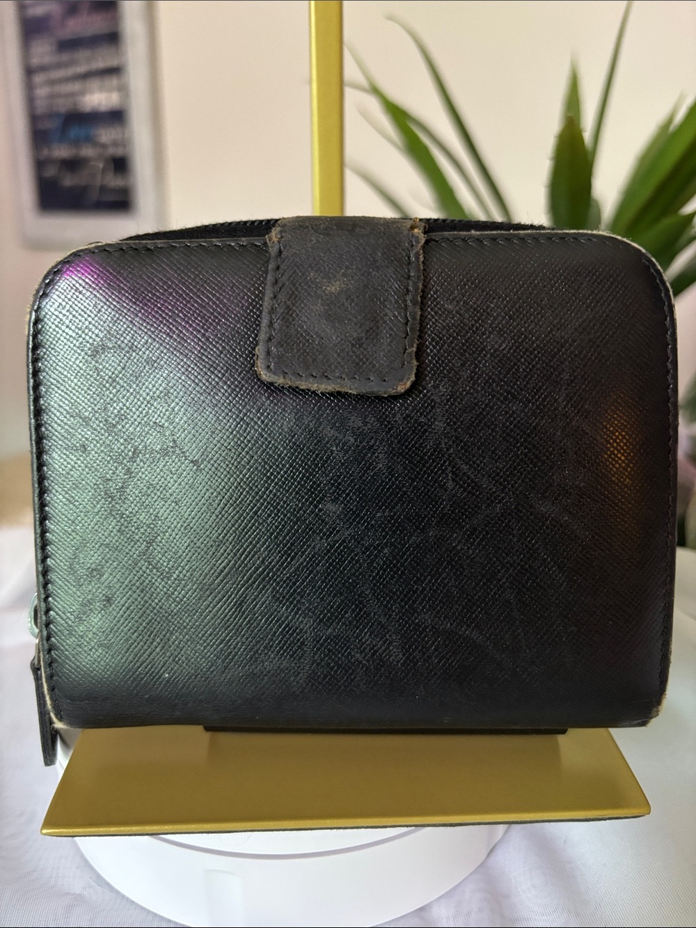 Prada Black Saffiano Leather Zip-Around Wallet - Picture 6 of 16